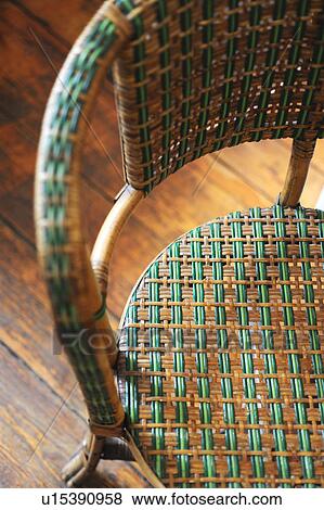 Detail of a wicker chair View Large Photo Image Stock Photo - Detail of a wicker chair. Fotosearch