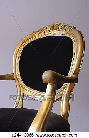 Stock Photograph - Detail of an antique chair. Fotosearch