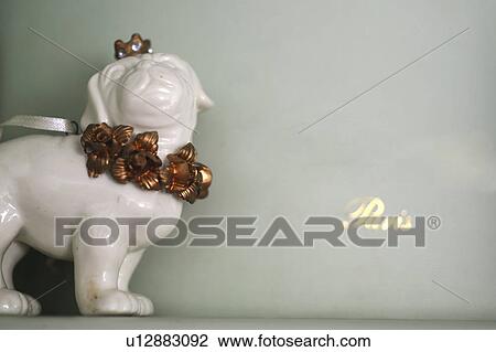Stock Image - Dog figurine. Fotosearch