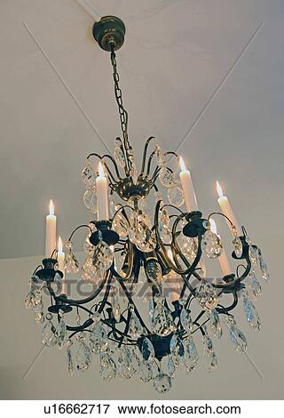Stock Photo - Elegant chandelier. Fotosearch