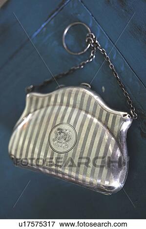 Stock Photo - Elegant handbag with chain. Fotosearch