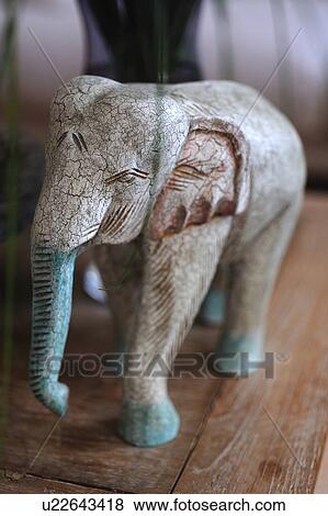 Stock Photo - Elephant figurine. Fotosearch