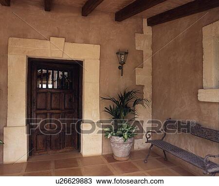 Stock Image - Entrance area of a house. Fotosearch