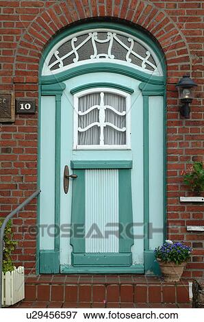 Stock Photo - Entrance to residential house. Fotosearch