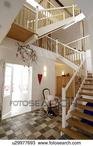 Stock Image - Floor with staircase. Fotosearch