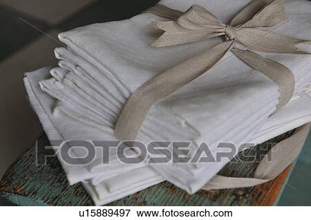 Folded napkins View Large Photo Image Stock Photo - Folded napkins. Fotosearch