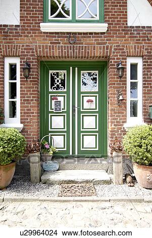 Picture - Front door of a country house. Fotosearch