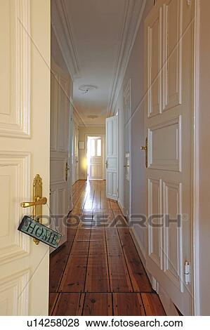 Home sign at door knob and floor View Large Photo Image Stock Photo - Home sign at door knob and floor. Fotosearch