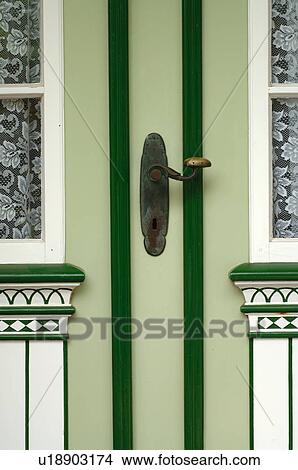 Knob at front door View Large Photo Image Picture - Knob at front door. Fotosearch