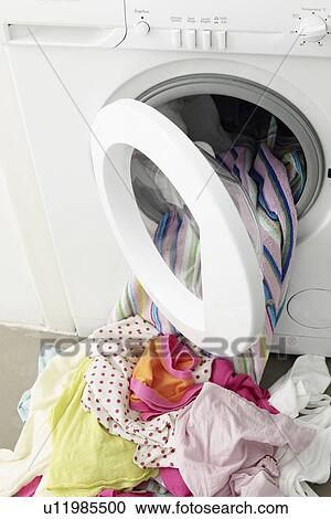Laundry at washing machine View Large Photo Image Stock Image - Laundry at washing machine. Fotosearch