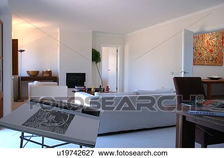 Living room with dining area View Large Photo Image Stock Photo - Living room with dining area. Fotosearch