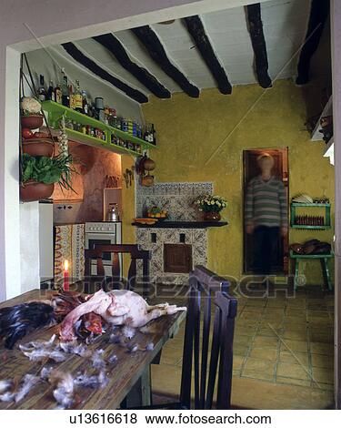 Stock Photo - Mediterranean kitchen. Fotosearch
