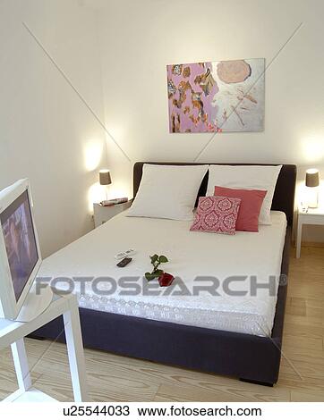 Stock Image - Modern bedroom. Fotosearch