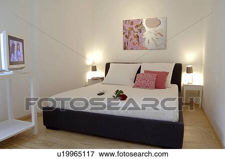 Modern bedroom View Large Photo Image Stock Photo - Modern bedroom. Fotosearch