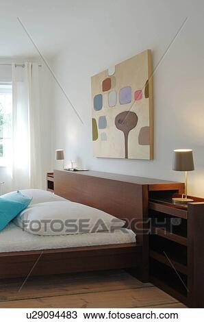Stock Image - Modern bright bedroom. Fotosearch