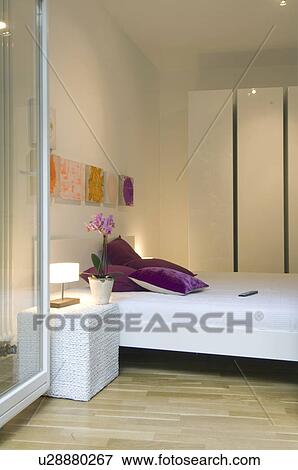 Stock Photo - Modern bright bedroom. Fotosearch