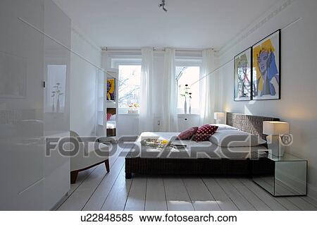 Stock Photography - Modern bright bedroom. Fotosearch