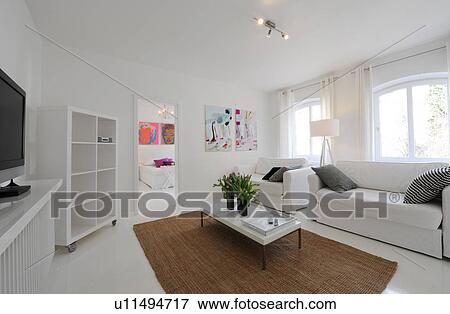 Stock Photo - Modern bright living room. Fotosearch