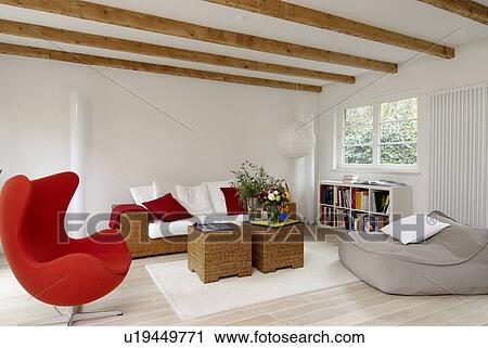 Modern bright living room with armchair View Large Photo Image Stock Image - Modern bright living room with armchair. Fotosearch