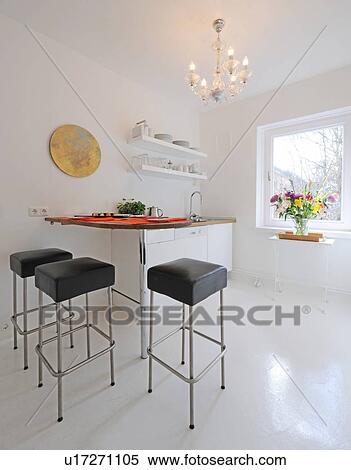 Modern bright open plan kitchen View Large Photo Image Stock Photography - Modern bright open plan kitchen. Fotosearch