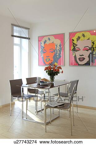 Modern dining room View Large Photo Image Picture - Modern dining room. Fotosearch