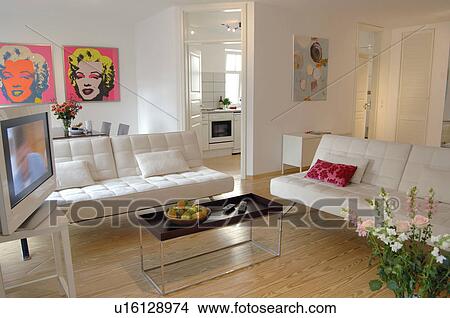 Picture - Modern living room. Fotosearch