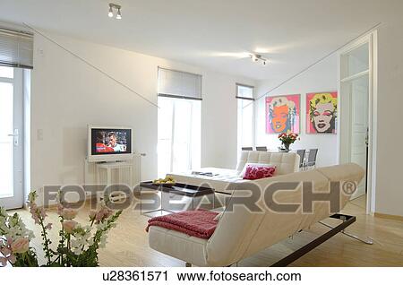 Modern living room View Large Photo Image Stock Image - Modern living room. Fotosearch