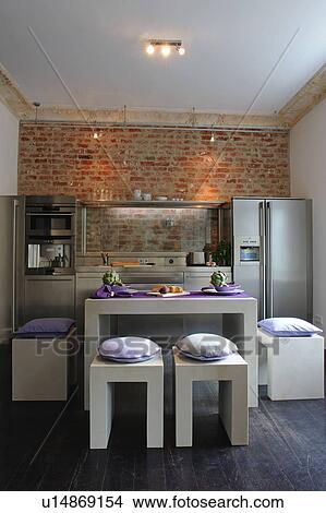 Modern open plan kitchen View Large Photo Image Picture - Modern open plan kitchen. Fotosearch