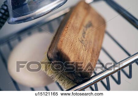Stock Photography - Nailbrush and soap. Fotosearch