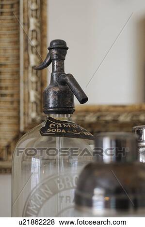Stock Photo - Old-fashioned soda dispenser. Fotosearch