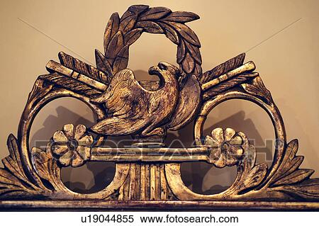 Stock Photography - Ornament with eagle figurine. Fotosearch