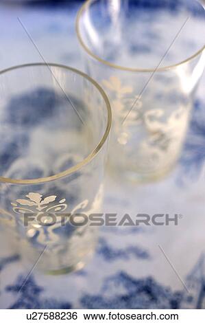 Ornate drinking glasses View Large Photo Image Stock Photograph - Ornate drinking glasses. Fotosearch