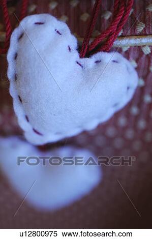 Stock Photography - Ornate heart made of felt. Fotosearch
