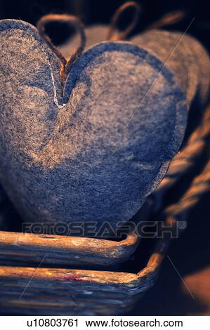 Ornate hearts made of felt View Large Photo Image Stock Image - Ornate hearts made of felt. Fotosearch