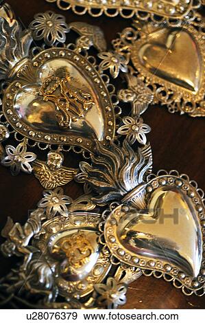 Ornate metal hearts View Large Photo Image Stock Photo - Ornate metal hearts. Fotosearch