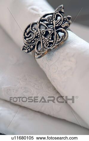 Stock Photography - Ornate napkin ring. Fotosearch
