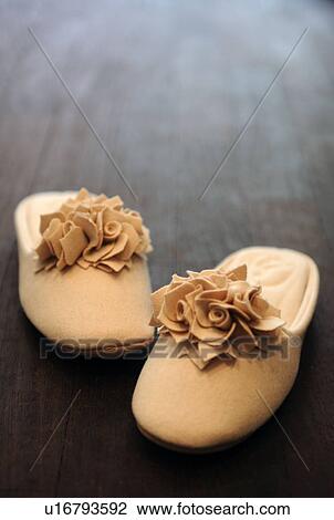 Pair of felt slippers View Large Photo Image Stock Image - Pair of felt slippers. Fotosearch