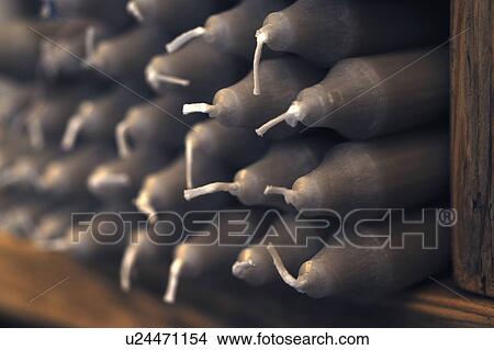 Pile of candles View Large Photo Image Picture - Pile of candles. Fotosearch