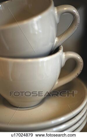 Piled up coffee cups View Large Photo Image Stock Photo - Piled up coffee cups. Fotosearch