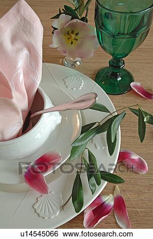 Place setting with tureen View Large Photo Image Stock Photograph - Place setting with tureen. Fotosearch