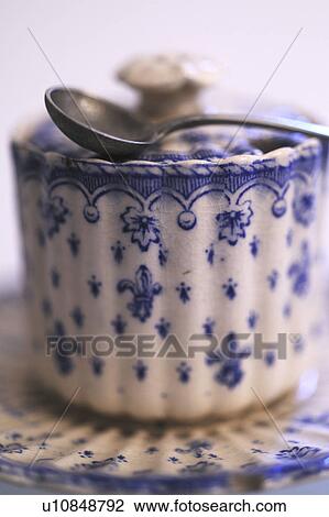 Porcelain sugar box View Large Photo Image Stock Image - Porcelain sugar box. Fotosearch