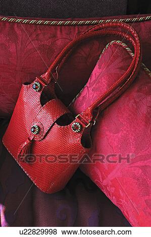 Stock Photo - Red handbag. Fotosearch