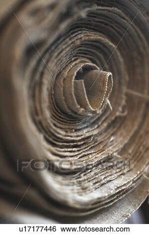 Stock Photograph - Rolled up cloth. Fotosearch