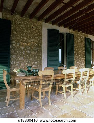 Stock Photograph - Roofed terrace. Fotosearch