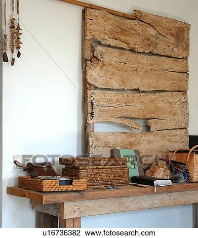 Stock Image - Room with wooden table. Fotosearch