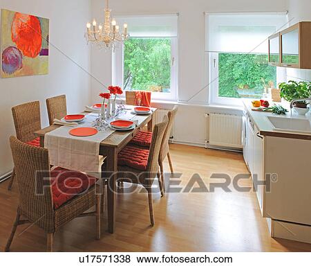 Immagini - sala da pranzo, con, pittura, su, parete u17571338 ... Immagini - sala da pranzo, con, pittura, su, parete u17571338 ...