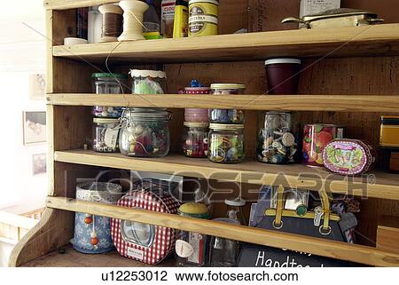 Shelf with different accessories View Large Photo Image Stock Image - Shelf with different accessories. Fotosearch