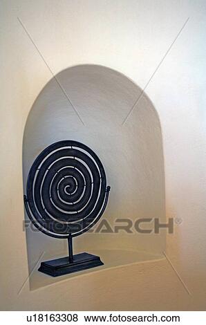 Spiral sculpture in a niche View Large Photo Image Stock Photo - Spiral sculpture in a niche. Fotosearch