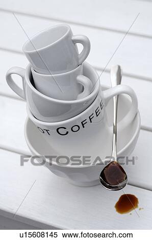 Stack of coffee cups View Large Photo Image Stock Photography - Stack of coffee cups. Fotosearch