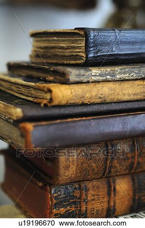 Stack of old books View Large Photo Image Stock Image - Stack of old books. Fotosearch
